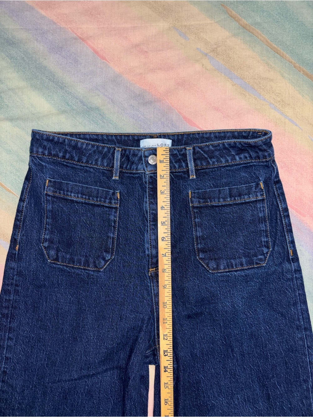 LOFT Palmer the Wide Leg blue Jeans size 10 / 30 - Picture 7 of 8